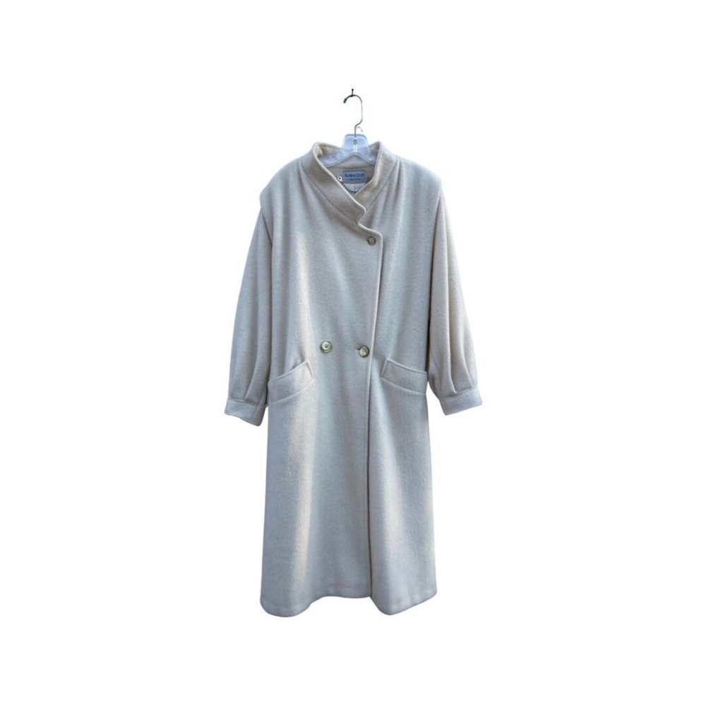 Medium | Vintage 80's Ashley Scott Creamy White Trench Coat